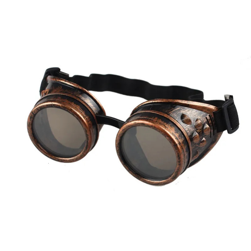 Men Sunglasses Fashion Steampunk Glasses Round Oversized Goggles Welding Punk Glasses Cosplay er Colors Lens Shades 250616