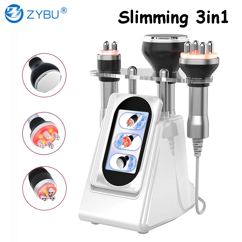 3 In 1 80K Cavitation Ultrasonic RF Machine Multi-Polar Radio Frequency Weight Slimming Device Skin Rejuvenation Cellulite Removal Fat Reducer Body Sh