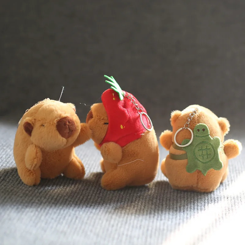 1246PCSPP Cotton Net Red Lovely Cute Capybara Water Dolphin Pendant Plush Toy Doll Bag Charm Keychain Doll Dolls 250616