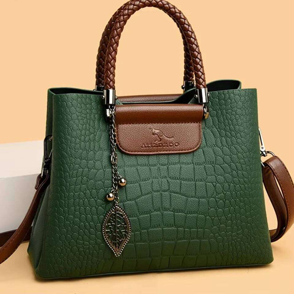 3 Layers Alligator Crossbody Hand Bag For Women Mom Fashion Casual Tote Female Shoulder Messenger Sac Brand Pu Leather Handbags