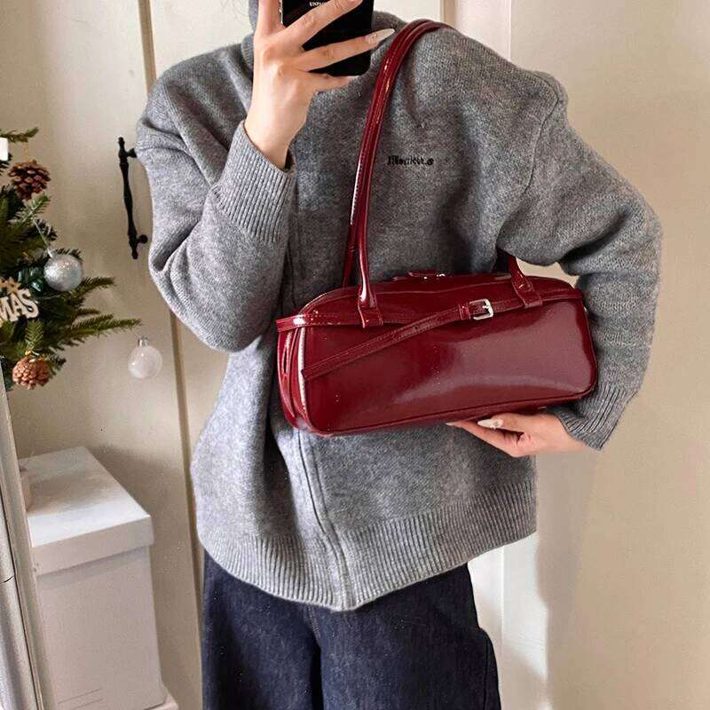 2025 Retro Women's Satchel Hobo PU Leather Underarm Designer Large Capacity Autumn And Winter Commuter Shoulder Bag
