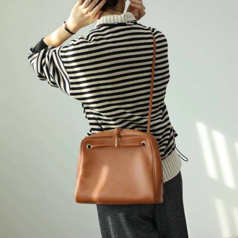 Genuine Leather Crossbody Bags Women Designer Handbag Soft Cowhide Shoulder Bag Suitable For Working And Traveling