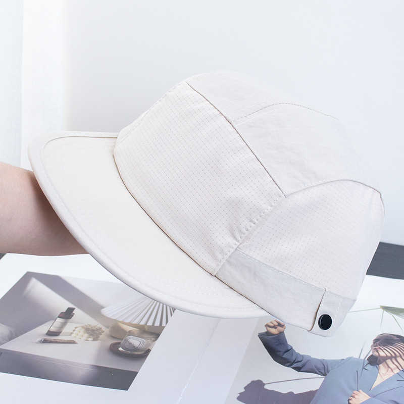 Lightweight Breathable Quick-Dry Patchwork Baseball Cap for Women, Quick-Dry Outdoor Casual Five-Piece Design Sun Hat with Flat Brim 250615