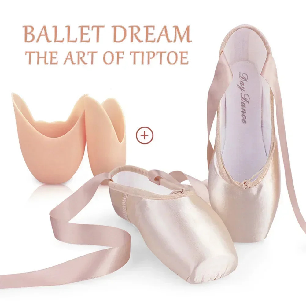 Child And Adult Ballet Dance Shoes Girls Ballet Pointe Shoes Professional With Ribbons Shoes Series Classic Woman Ballet Shoes 250613