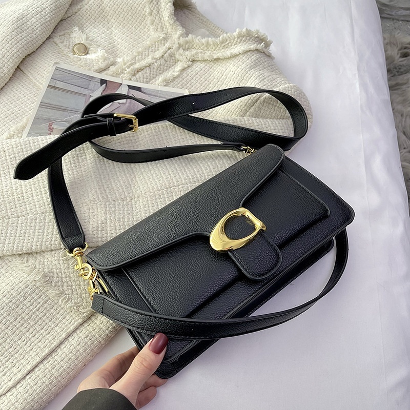 2025 Free Shipping Women's Designer Luxury Fashion Women's Bag Underarm Bag Style Versatile Single Shoulder Small Square Bag black white