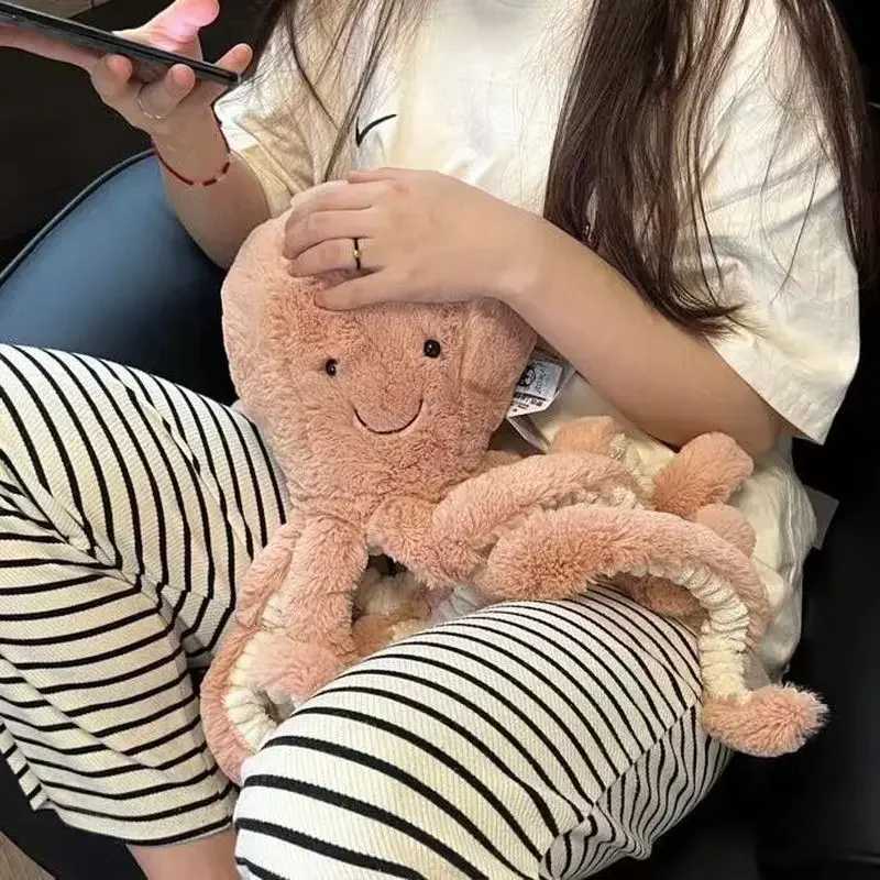 49cm Octopus Plush Toy Octopus Doll Girl Sleeping Doll Home Decoration Gift Interactive Toy Pet Supplies T250617