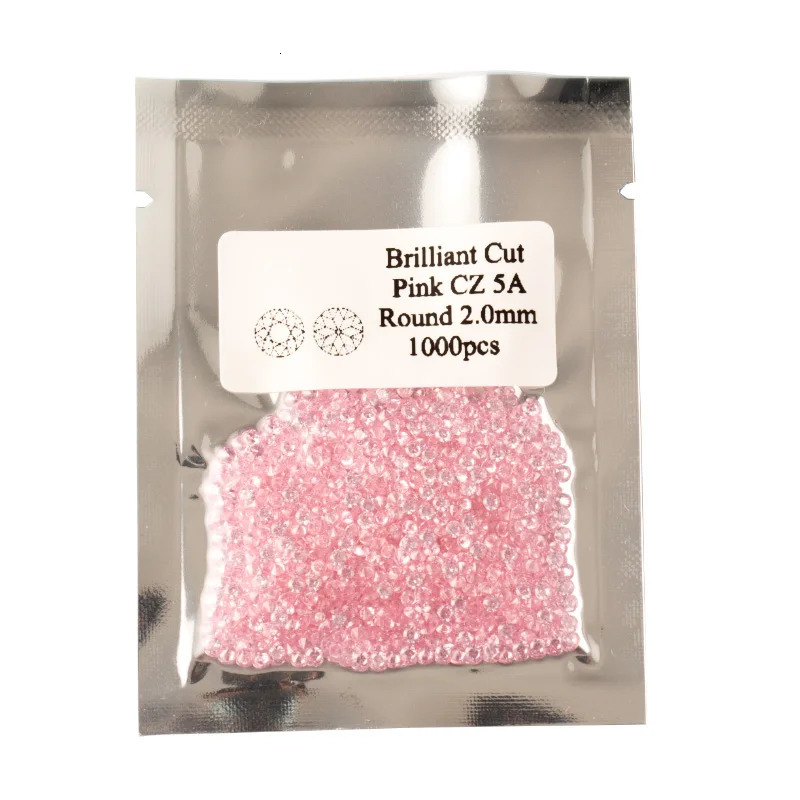 0.8~3.0mm AA CZ Loose Stones 12Colors 1000pcs/bag Brilliant Round Cut Cubic Zirconia Gems Stones For Jewelry DIY Making 250617