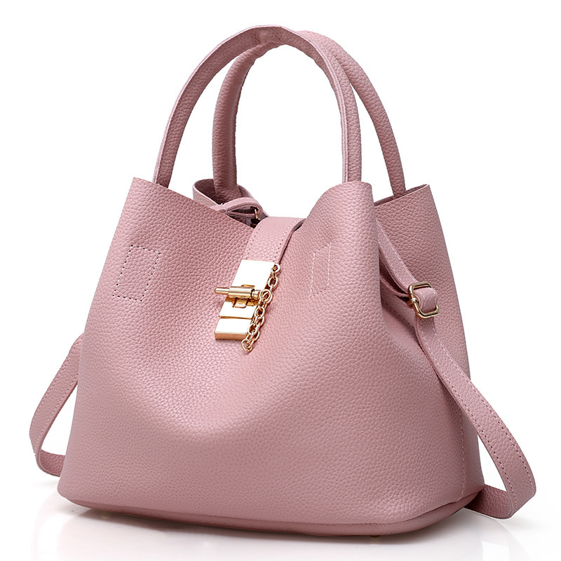 Free Shipping 2025 New Designer Bag With Hard Skin Patch Single Shoulder Handbag Fashionable And High-quality Shopping Bag Women's PU Bucket Bag