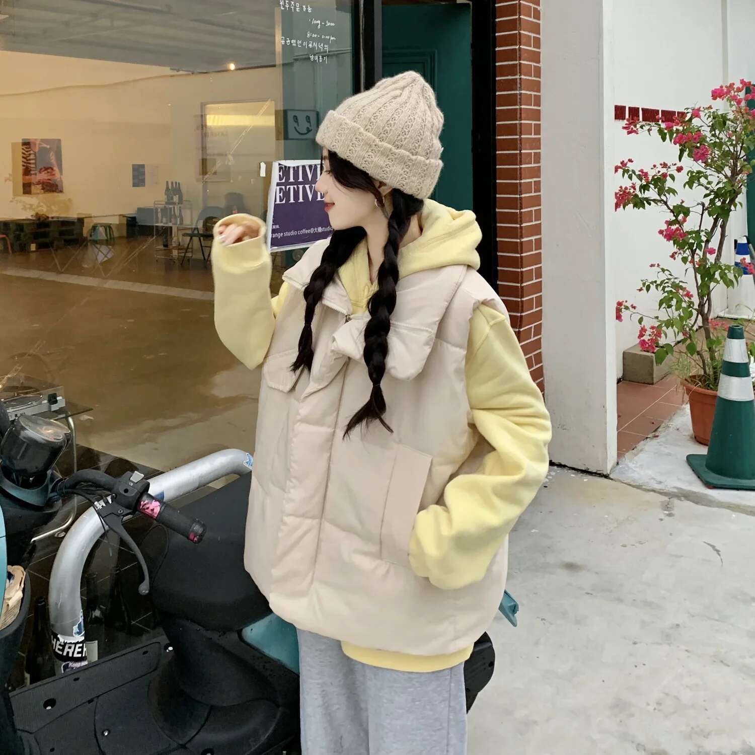 Lady Padded Cotton Giletes Stand Collar Loose Demi-season Sleeveless Cheap Korean Style Womens Vests Elegant Warm Casual Cold