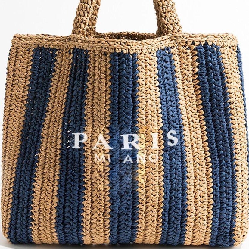 beach bag Designer bag woven bag grass woven material tote bag portable rossbody beach bag paired with cotton linen skirt or shorts large capacity sho