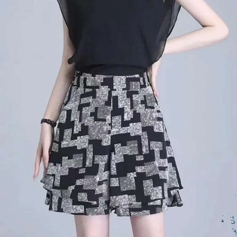 High Waist Womens Shorts Skirt Pants Female Short Culotte Pocket Summer Flowy New In Wholesale Outdoor Comfy Elasticty XL Cheap