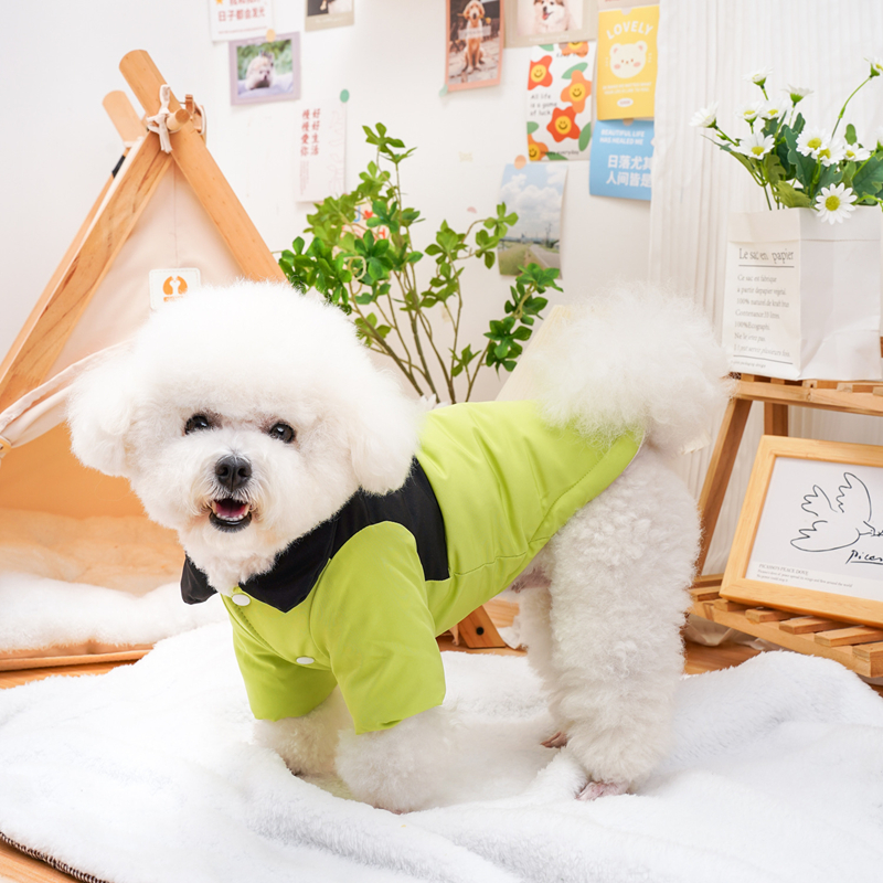 Fleece Dog Coat Sweater with D-Ring, Soft Lightweight Warm with Interesting Letter and Pattern Prints, Dog Jackets for Puppies Small Medium Dogs, Kitt