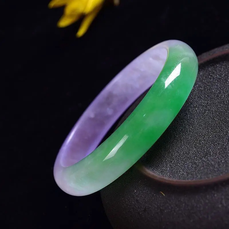 Myanmar Round Bracelet Natural Jade Ice Jade bangle Small Jewelry Light Green Fashion Accessories Lucky Stone Gift for Mothe 250616