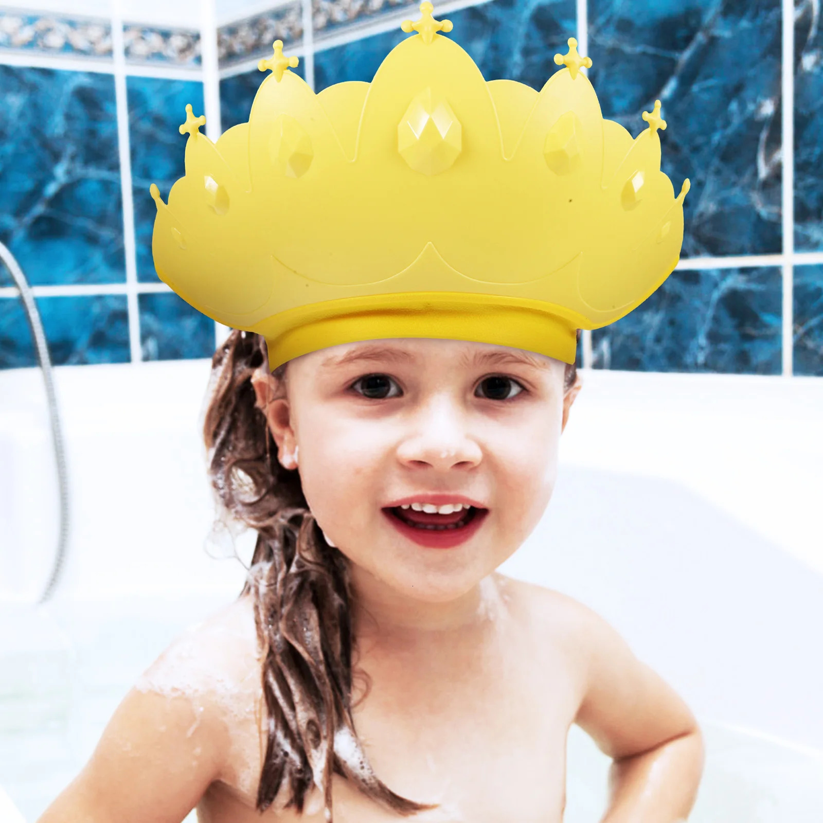 3pcs Waterproof Shampoo Cap Kids Hair Washing Shield Baby Shower Hat Toddler Bathing Visor Adjustable Ear Covers For Children 250617