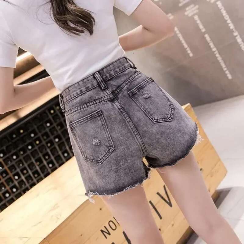 2025 Flowy Loose Denim Shorts for Women High Waist Short Jean Pants Woman Y2k Harajuku 2000s Clothes To Wear XL Fashion Clothing