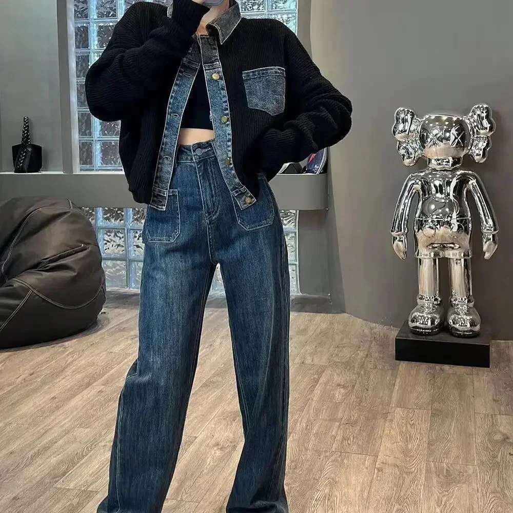 Vintage Cardigan for Women Outerwear Jacket Round O Neck Knitted Sweater Woman Korean Style Lightweight Fall 2025 Fashion Hot