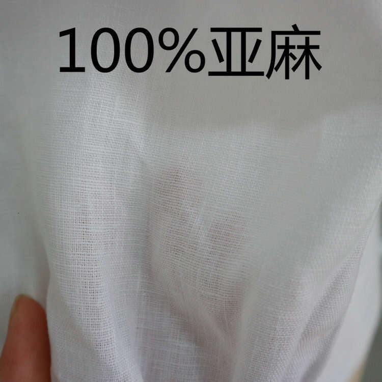 Plus Size Dresses Goth Summer Dresses Skirt N233ref Pure White Linen Blouse 2025 Summer New French Style Womens Fashion