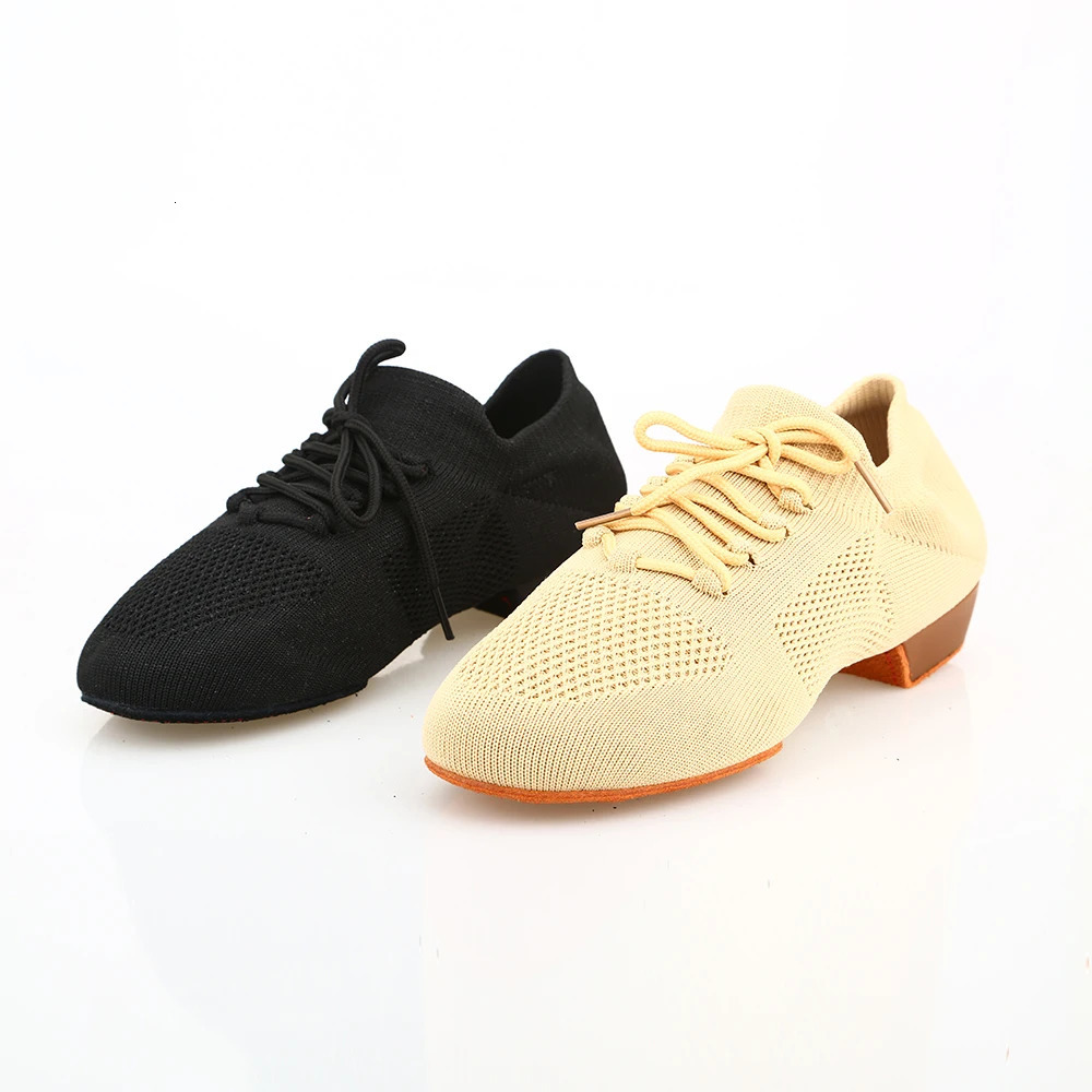 Dance Shoes for Women Jazz Salsa Ballroom Dancing Shoes Mesh Casual Flat Sprots Shoe Ladies Girls Modern Yoga Sneakers 34-42 250613