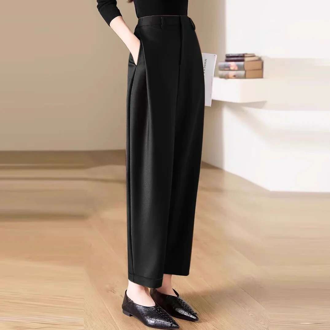 Baggy Harem Woman Trousers Straight Leg Loose Comfortable Stretch G Trends 2025 Outfits One Size 90s Original Pants for Women