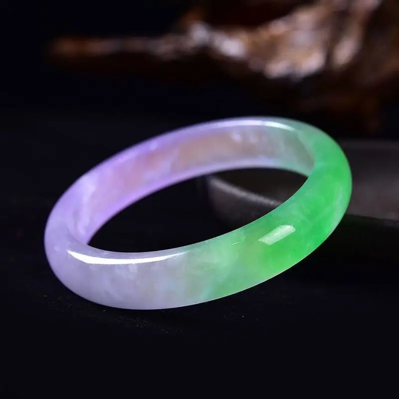 Myanmar Round Bracelet Natural Jade Ice Jade bangle Small Jewelry Light Green Fashion Accessories Lucky Stone Gift for Mothe 250616