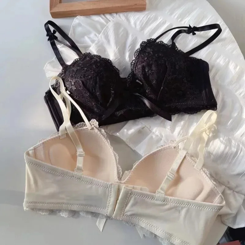 Anti Sagging Bralette Mujer Seamless Bras for Women Sexy Lingerie Korean Push Up Bra Brassiere Black Underwear Cute Korean Style 250617