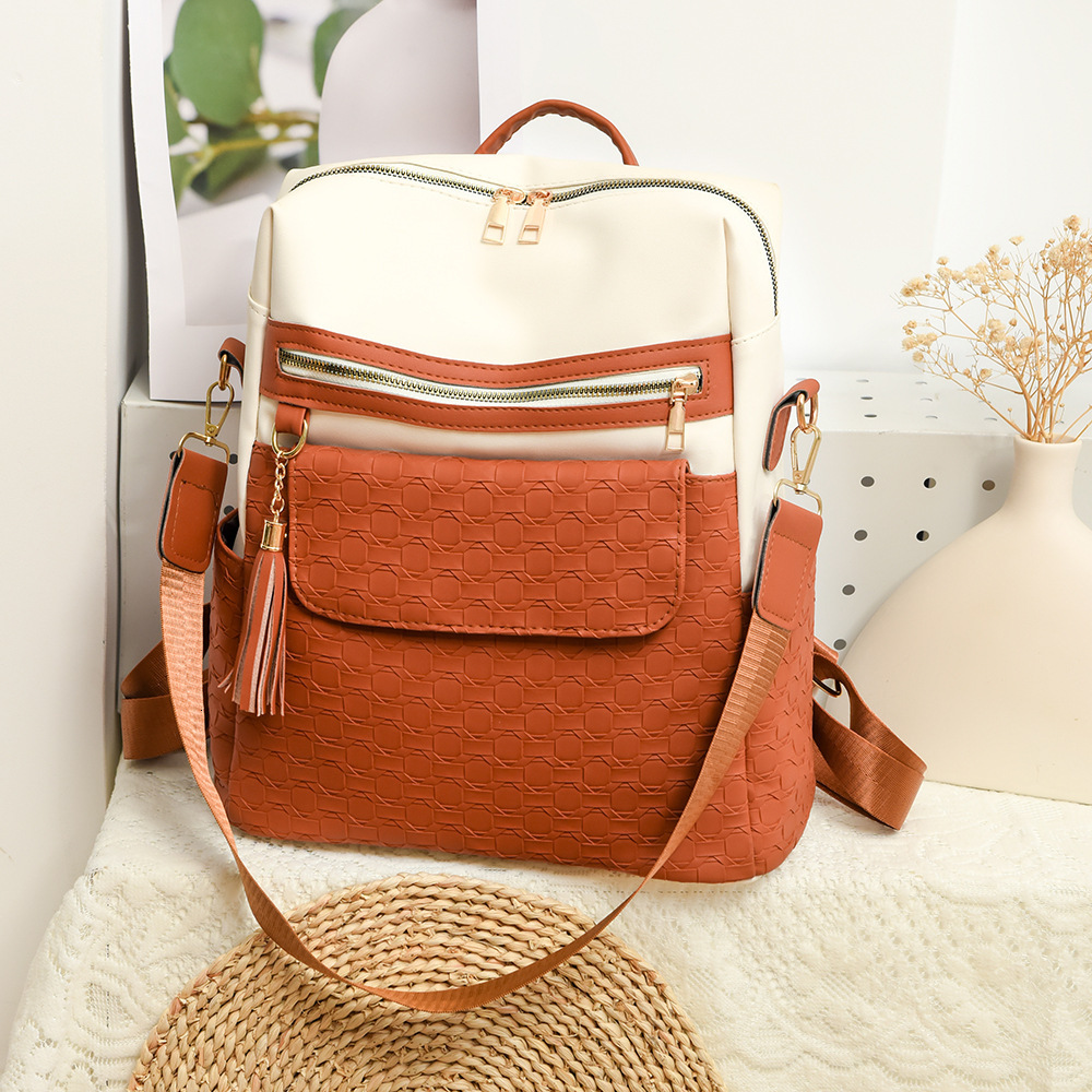 Top brand high-quality new free designer bag new fashion cross-border high-end color retro European American style large capacity backpack new free de