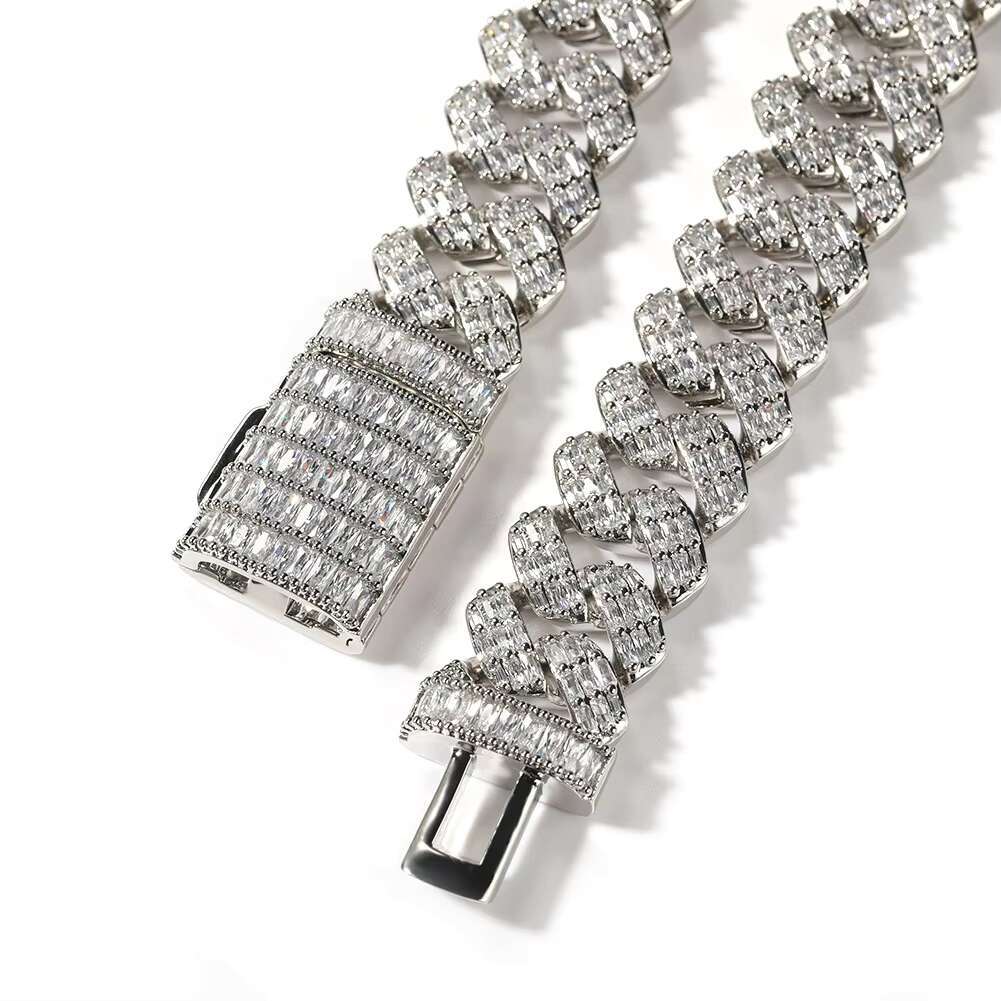 New 16mm Cuban Necklace for Men Hop Street Punk Design Fashion Jewelry Wholesale