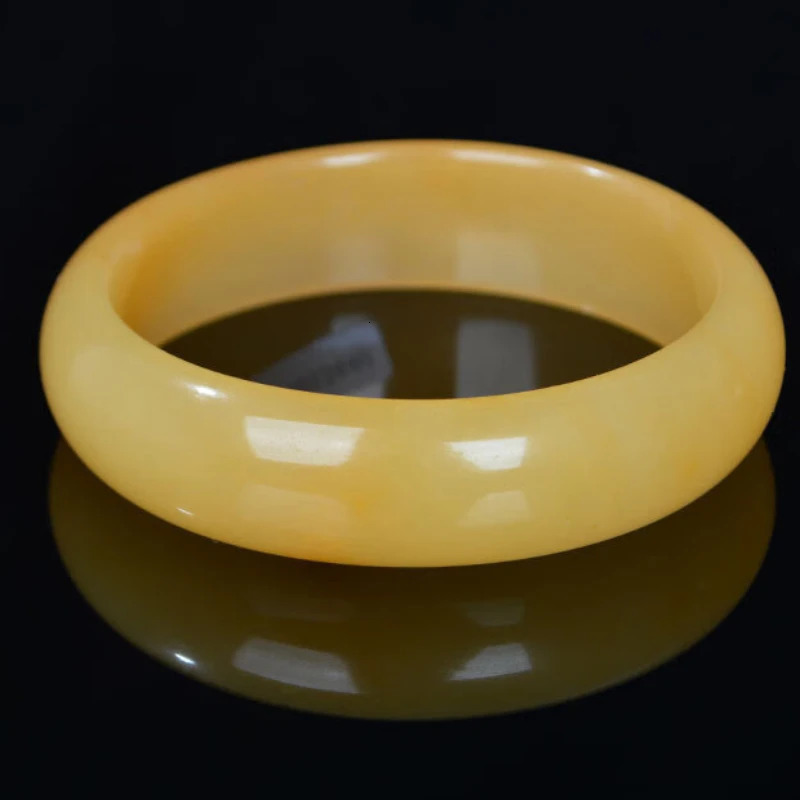 Quality Gold Silk Jade Bracelet Huanglong Jade Bracelet 250616