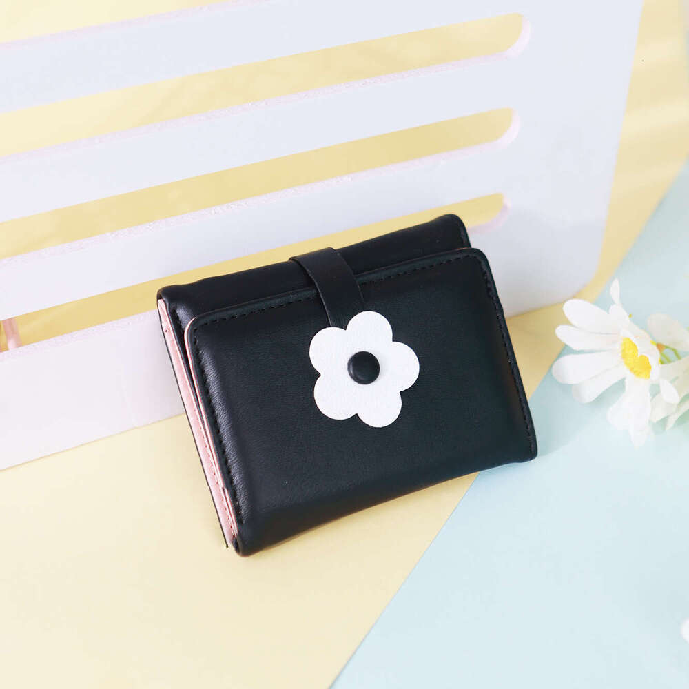 Trendy Wallet INS Women's Short Cute 70% off Flower Fresh Japanese Korean Student Coin Purse