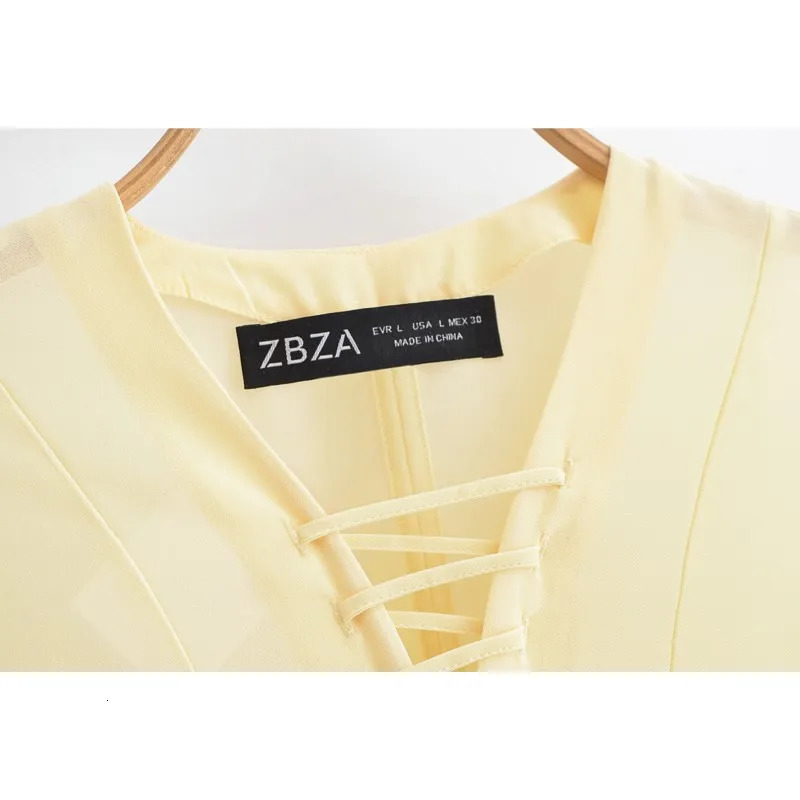 Women Chiffon Blouse With Lace Up Spring V Neck Loose Sleeve Simple Womens Blouse Lightweight Female Chic Shirts Blouses 250617