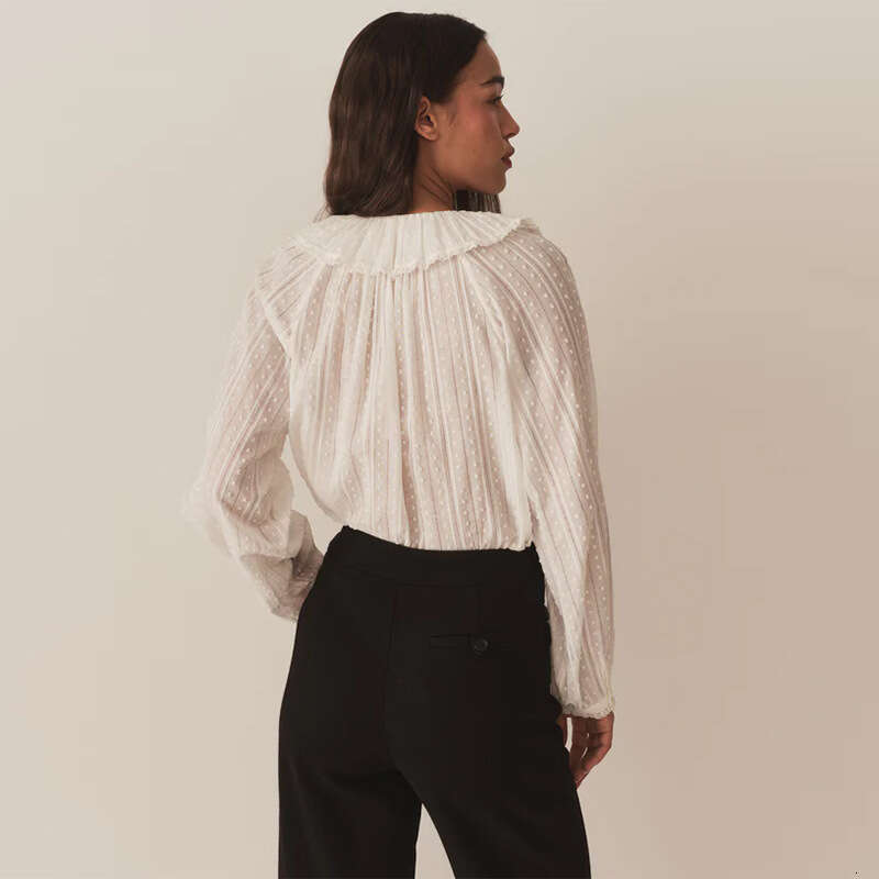 Dresses for Woman Elegant Robe Black Dress Summer Dress 899 Spring Summer New 2025 White Turn-down Doll Collar Pure Cotton Loose Shirt French Elegant 