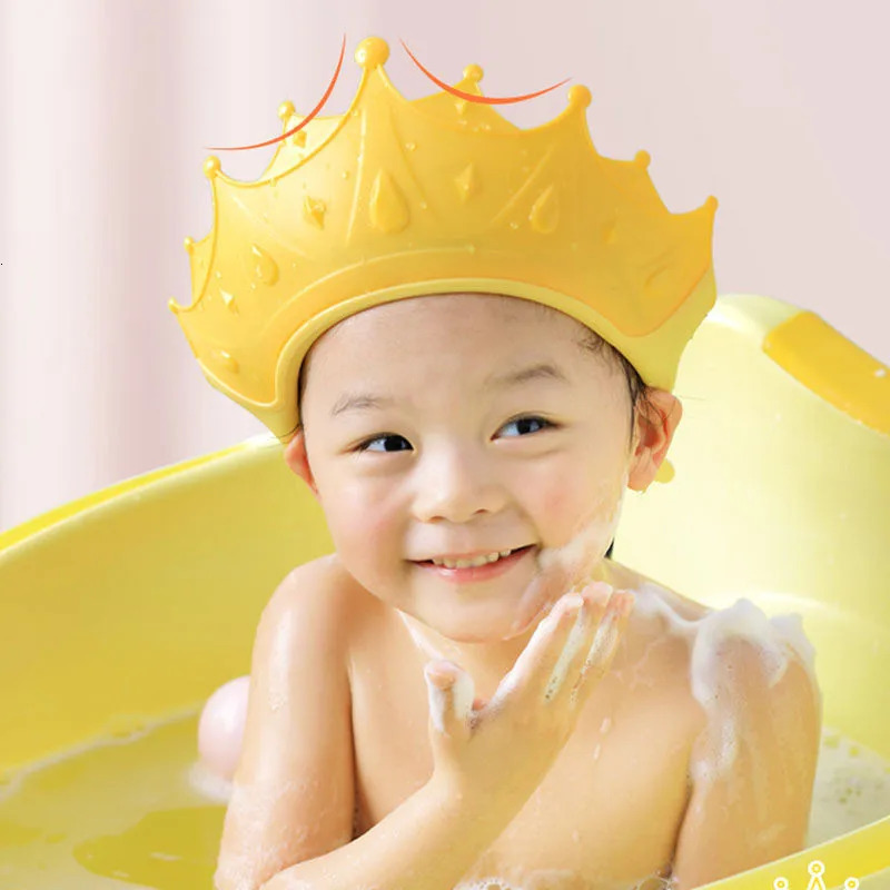 Adjustable Baby Shower Cap Waterproof Ear Protection Shampoo Cap Kids Shower Head Cover Baby Care Hat 250617