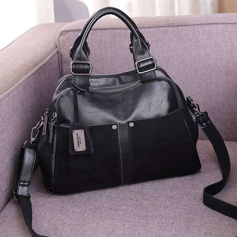 Johnature 2025 New Minimalist Versatile Handbag With Multiple Compartments Large Capacity Women's Bag Shoulder Crossbody Bags