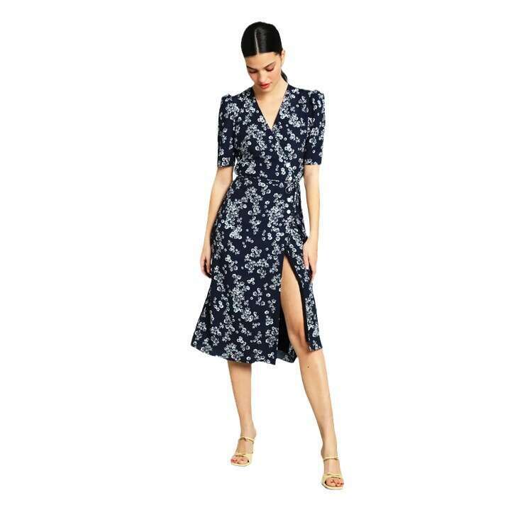 Vestido White Dress Party Dresses for Women Di Shi 114. # Summer New 2025 Printed Mid-length Slim Tea Dress French Style Women
