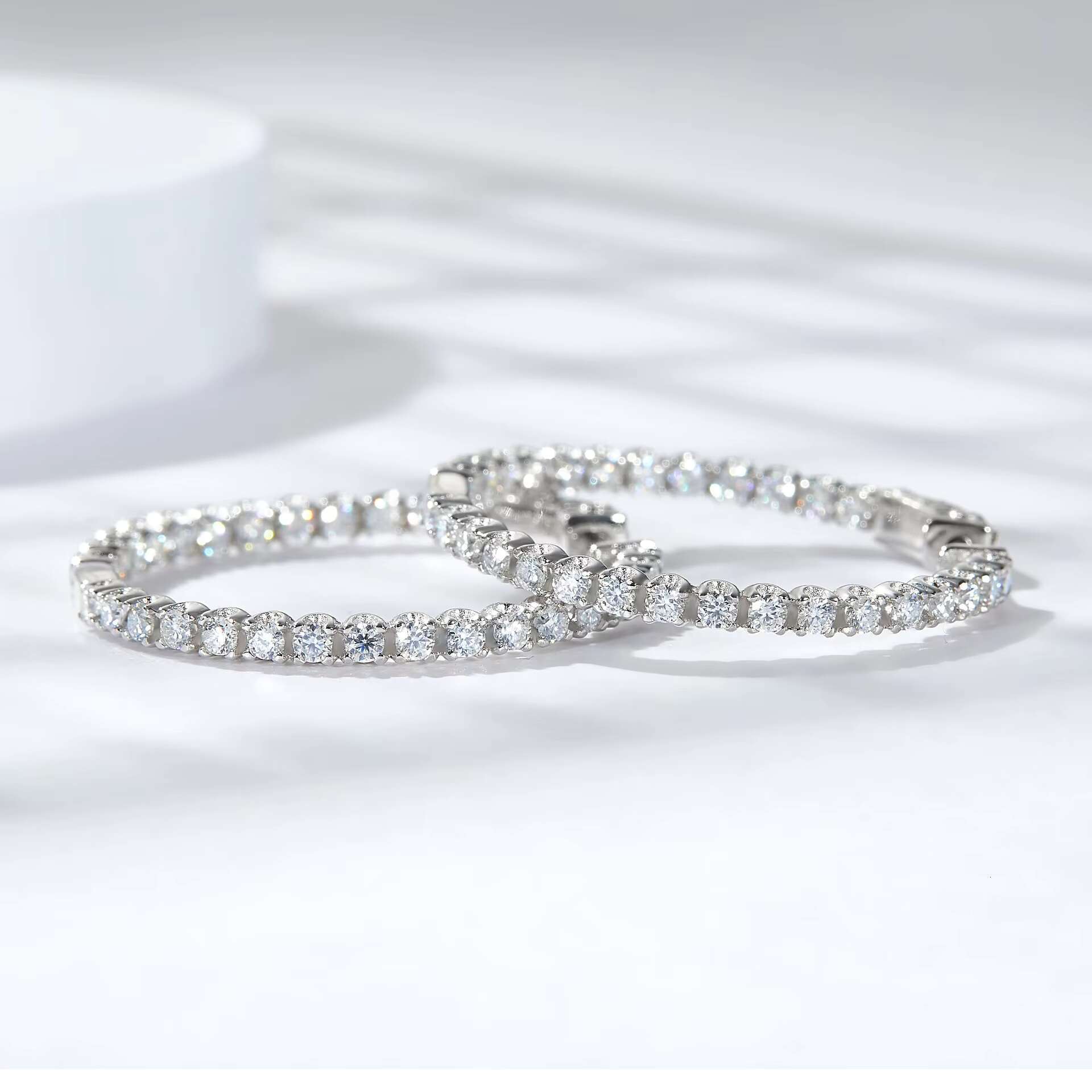 2024 Hot Selling 925 Sterling Silver Moissanite Fine Jewelry Earrings for Women