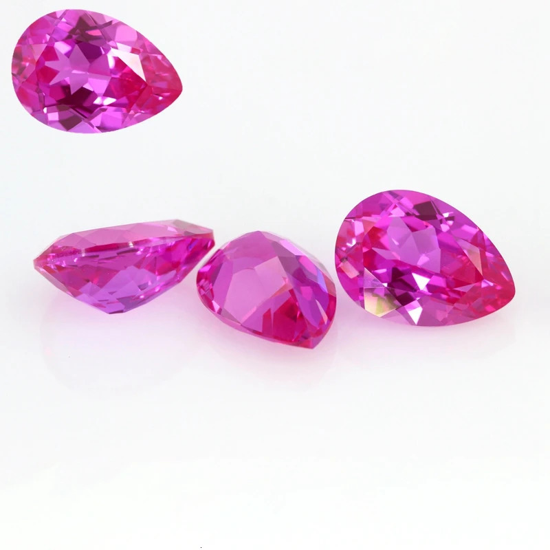 Natural Pink Ruby 13x18mm 15.0Cts Pear Cut VVS Sri-Lanka Loose Gemstone For Diy Jewelry Beads 250617