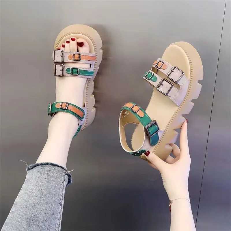Platform Sandals 2025 New Summer FAshion Soft Bottom Increase Sandals Color MaTChing Clothing Pair Women Platform Shoes Z250617