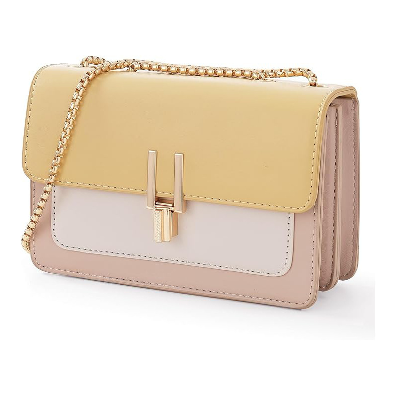 Top quality Brand High Quality New Style Color-Block Fashion Casual Leather Crossbody Wallet Cute Handbag Shoulder Medium Crossbody for Women New