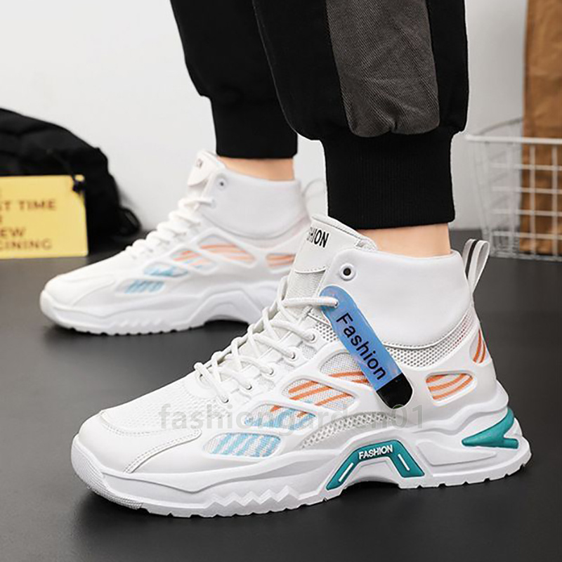 2025 Designer Shoes mens trainers running shoes sneakers Inner Height Spring Autumn Fashion Daddy's ankle-high mesh Breathable mens shoes free sh