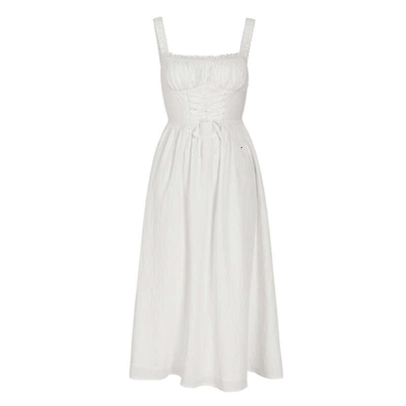 Designer Dresses Devise Womens Dresses Designer Dress 741 New 2025 French Square Neck Strap for Women with Design Sense Elegant and Gentle Style Dress