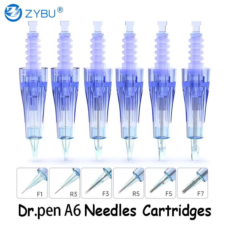 Derma Pen Micro Needles for Skin Rejuvenation - Fit for Dr. Pen A6 Use MTS Cartridges 50Pcs 1/3/5/7/9/12/24/36/42 Pin 3D 5D Round Nano
