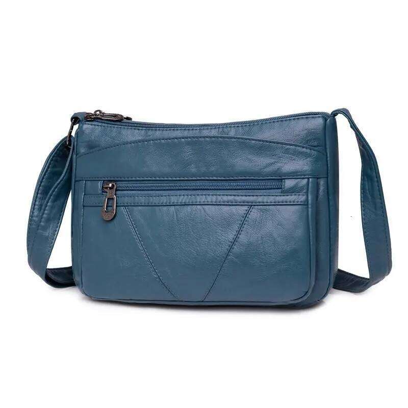 Annmouler Vintage Women Handbag Purse Pu Leather Shoulder Pockets Crossbody Bag Bags For Girls Mochila