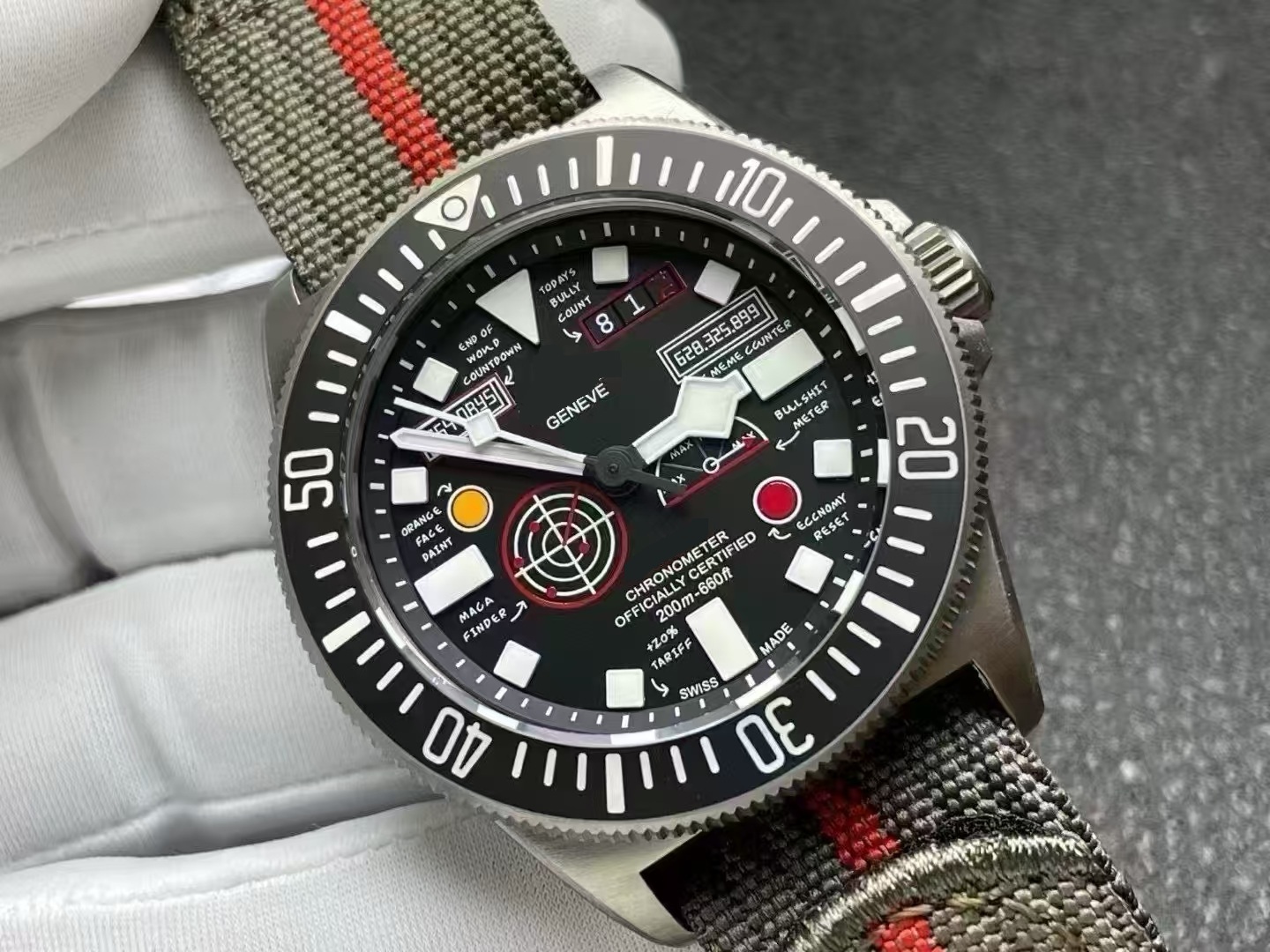 Newest M+ FXD 42mm titanium diver swimming dial top best quality man men watch automatic nato strap wristwatch waterproof sapphire crystal cool designer fashion