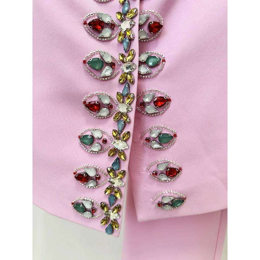 Designer Clothing 2025 Hit Color Two Piece Set For Women O Neck Long Sleeve Top High Waist Slim Pants Female Fashion Style New