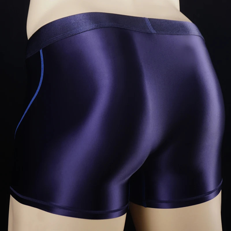 satin Sexy Men gloss boxers pack shinny briefs mens shorts underwear Swimming trunks 250614
