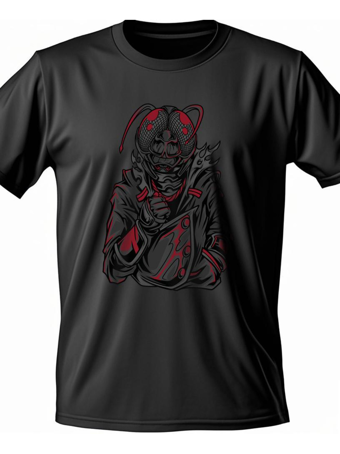 Dongdumaoyi Adult Men T Shirts 180G Graphics Short Sleeve S-3Xl Tiger White Cotton Round Collar Black a02a