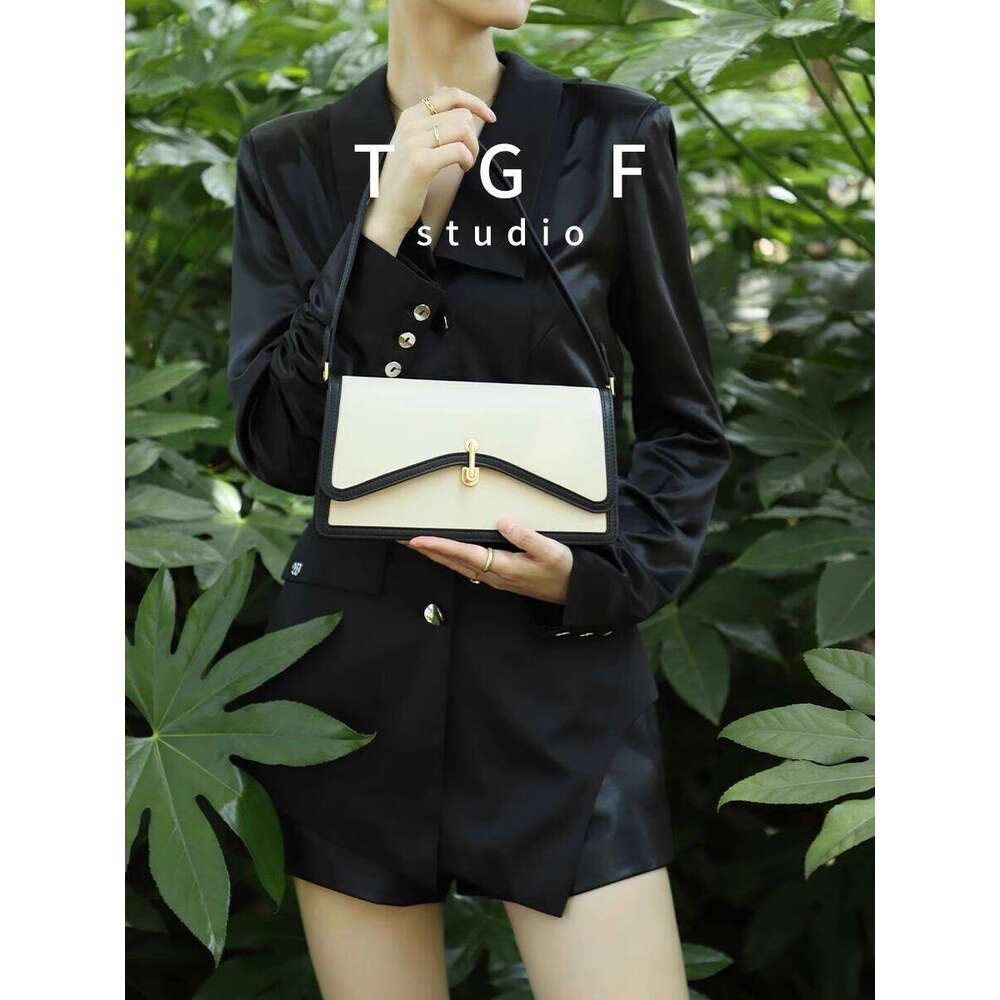 Trendy Bags for Women New High End Niche Design Handbag Color Block Underarm Small Square Bag