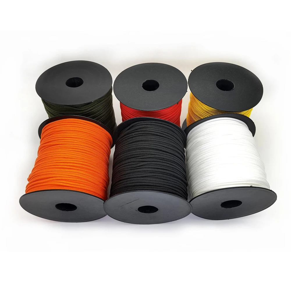 100M One Stand Cores Paracord Rope 2mm Outdoor Polyester Parachute Cord Camping Survival Umbrella Tent Bundlee 250611