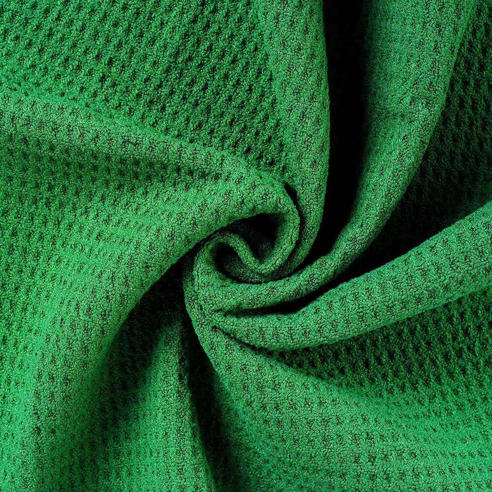 Microfiber Waffle Weave Golf Towel Logo Printing Jacquard Craft Made in China