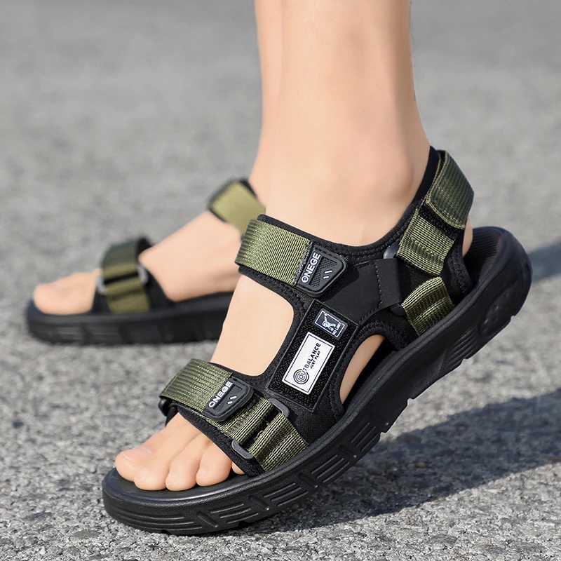 A Pair of Mens New Summer Casual Shoes Fashionable Sports Trendy Wear-Resistant Sandals Cool Beach Shoes Z250617